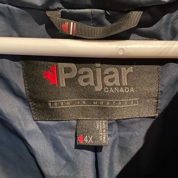 Pajar 4x 3/4 length navy winter coat - Picture 3 of 6